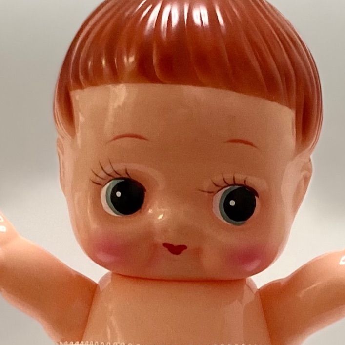 ソフビ キューピー？人形 赤毛 - おもちゃ