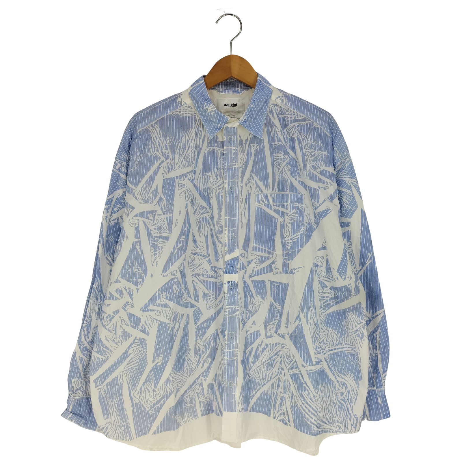 ダブレット doublet COMPRESSED STRIPE SHIRT IN THE HANGER MOLD 
