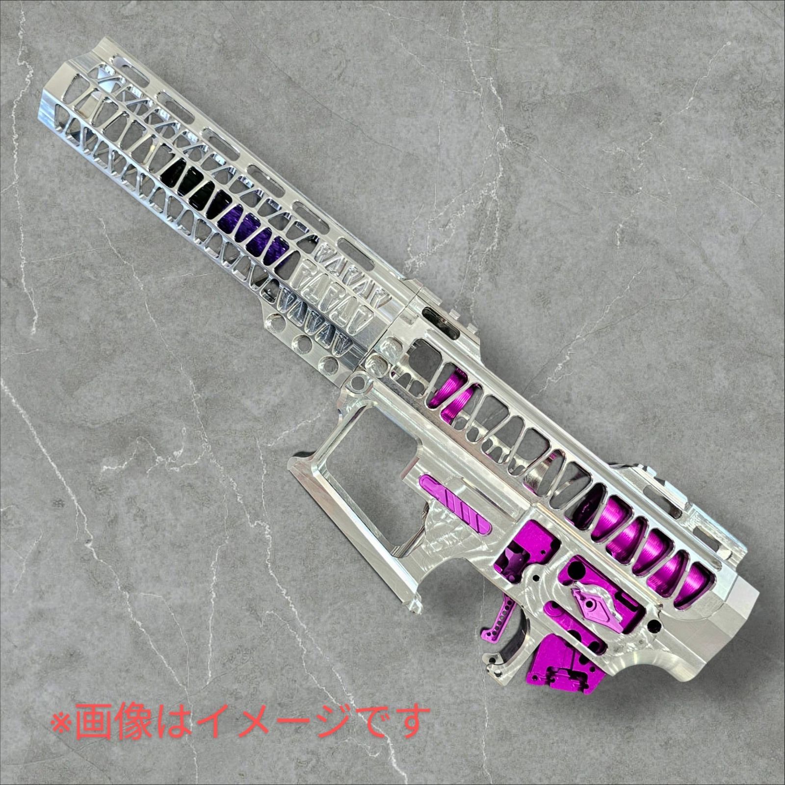 MANCRAFT CNC レシーバーフルセット限定販売[SILVER＆PURPLE] - メルカリ
