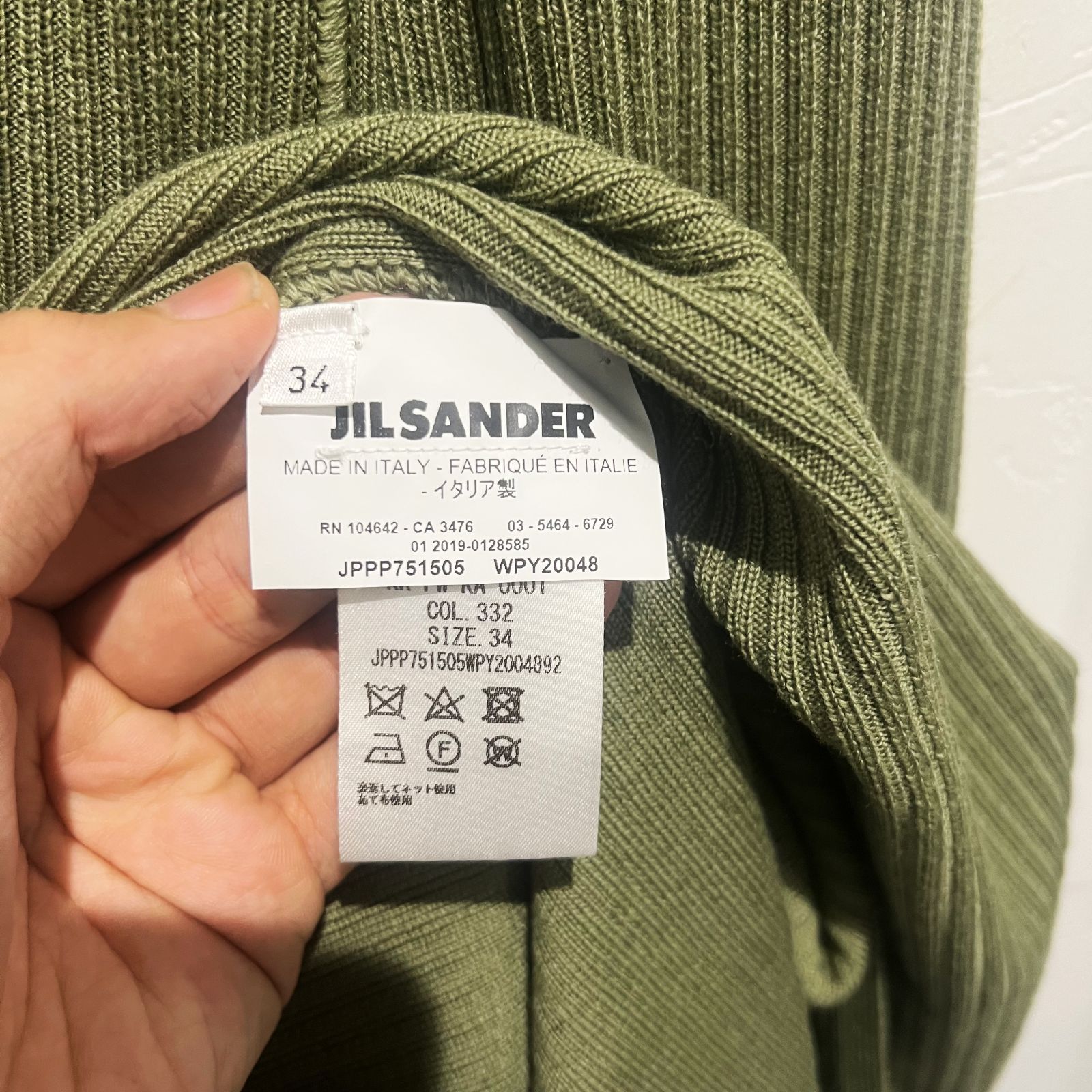 JIL SANDER + ジルサンダー プラス 19SS ハーフジップ リブ JIL SANDER + ジルサンダー プラス 19SS ハーフジップ リブ