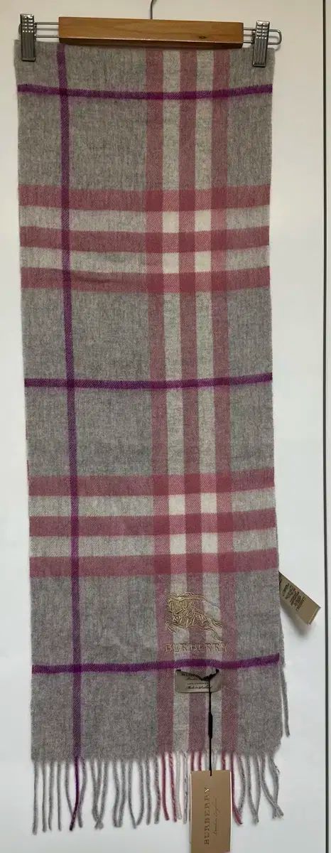 バーバリー ピンク チェック カシミア マフラー ストールカシミヤ