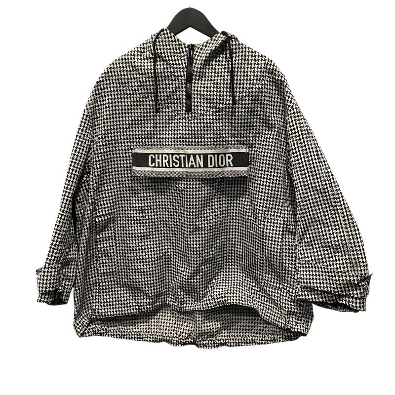 クリスチャン ディオール Christian Dior BEE刺繍アノラックパーカー 017C10A2856 ブラック×ホワイト ポリエステル レディース パーカー
