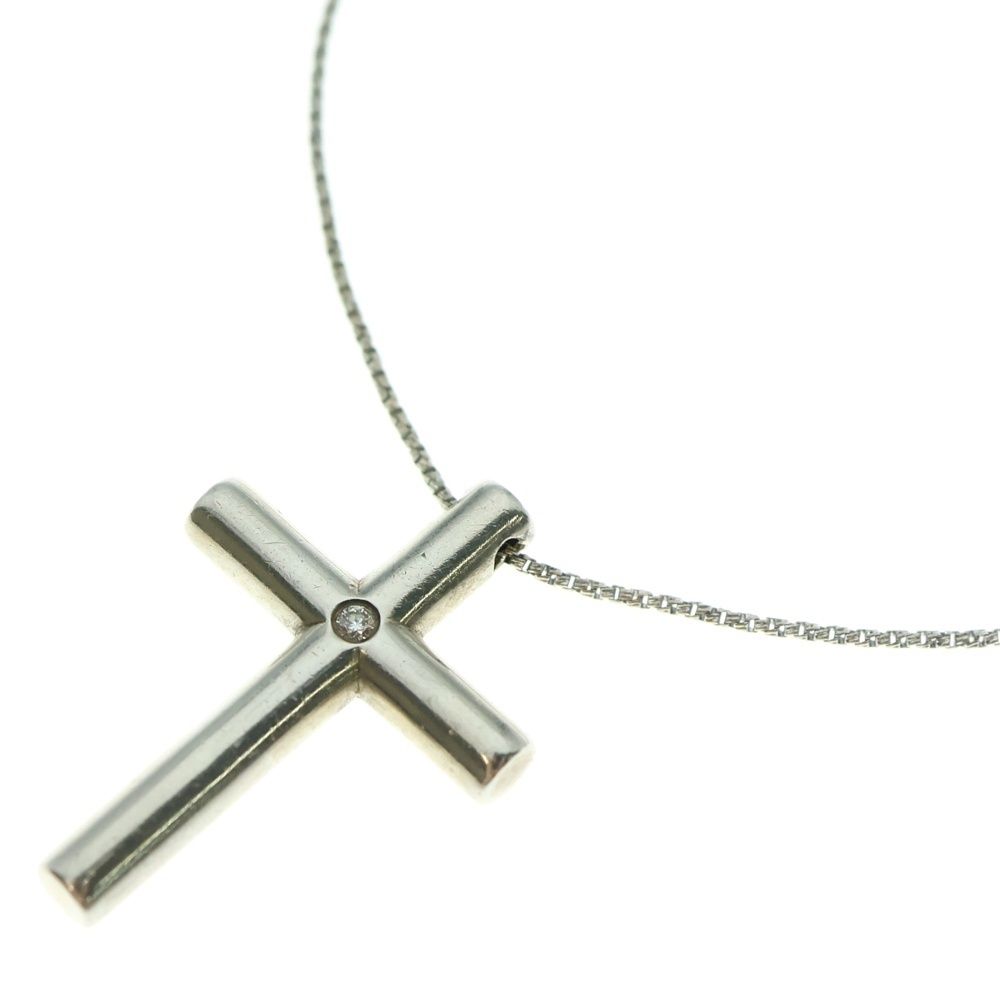 TIFFANY&Co (ティファニー) クロス 1PD ダイヤ ネックレス ペンダント