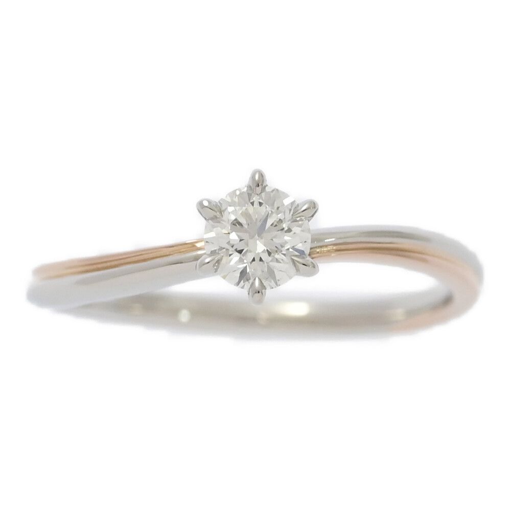 0.323ct/K-uno ケイウノ ダイヤモンド リング・指輪/K18×Pt950