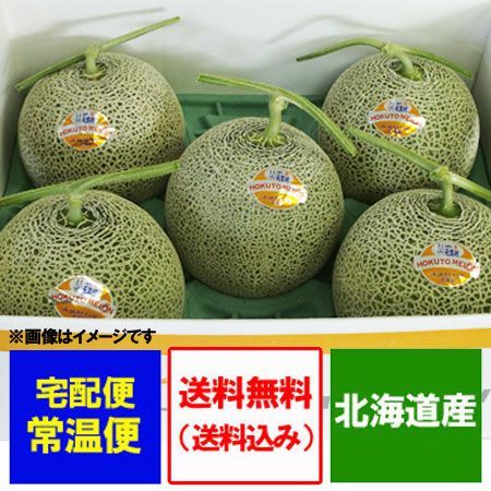 メロン 北海道メロン 赤肉メロン 北海道 メロン 8kg 5玉入 1箱 1ケース JAきたそらち 元気村 メロン 秀品 北斗メロン フルーツ 果物 メロン くだもの