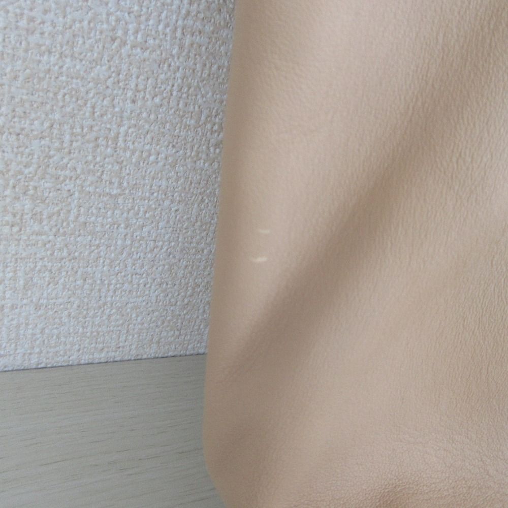 良品 CELINE セリーヌ レザー クラッチバッグ ピンクベージュ  