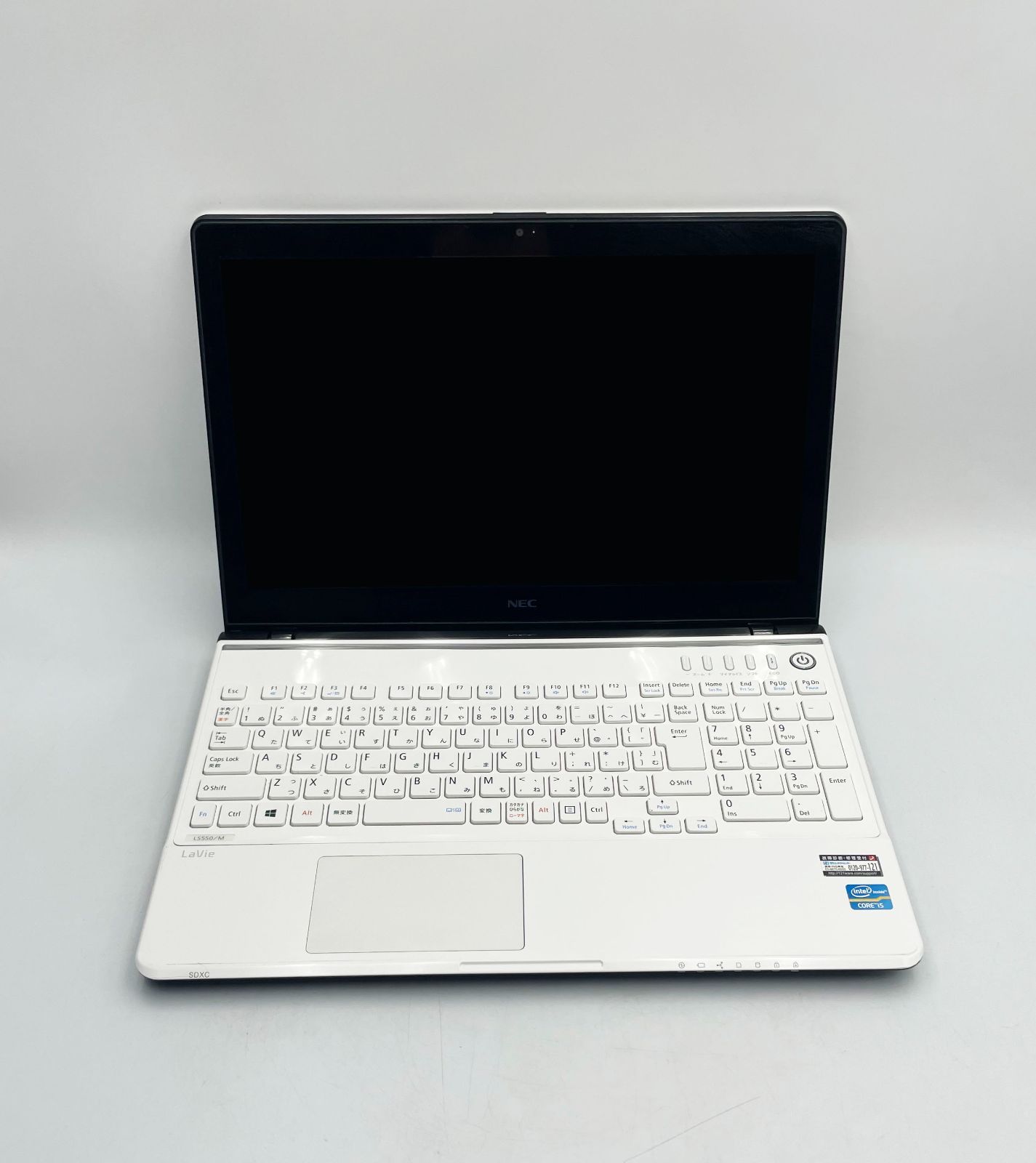 NEC LaVie LS550 M / PC-LS550MSW-Y ノートパソコン 3世代Core i5