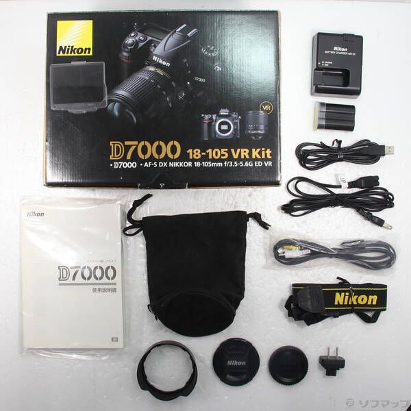 中古品〕 Nikon D7000 18-105 VR レンズキット (1620万画素