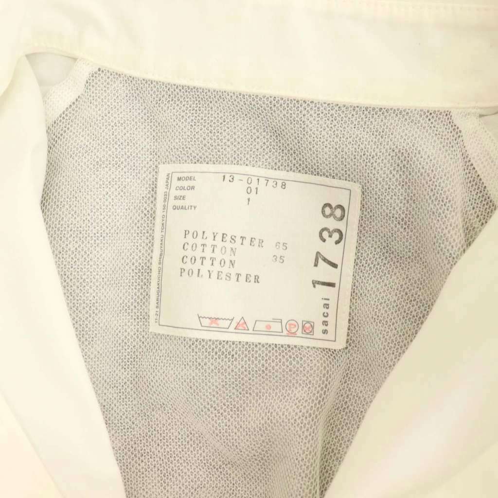 ブラウス サカイラック サカイラック sacai luck プリーツ切替ブラウス 長袖 1 ライト