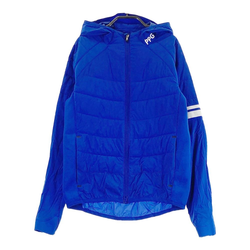 サイズ 1 PEARLY GATES パーリーゲイツ PPG サムホール付き 素材切替 中綿ジャケット ブルー系 240101393639 ゴルフウェア レディース ストスト