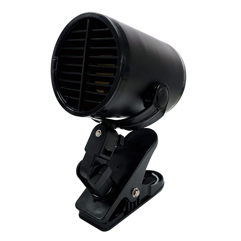 エマーソン(Emerson) 車内用扇風機 ターボファン DC12V クリップ式 ハイパワーモーター採用 大風量 可変式風量調節 可変角度調整 省エネ 車内の空気を循環させて冷暖房効率アップ ルーバー付き