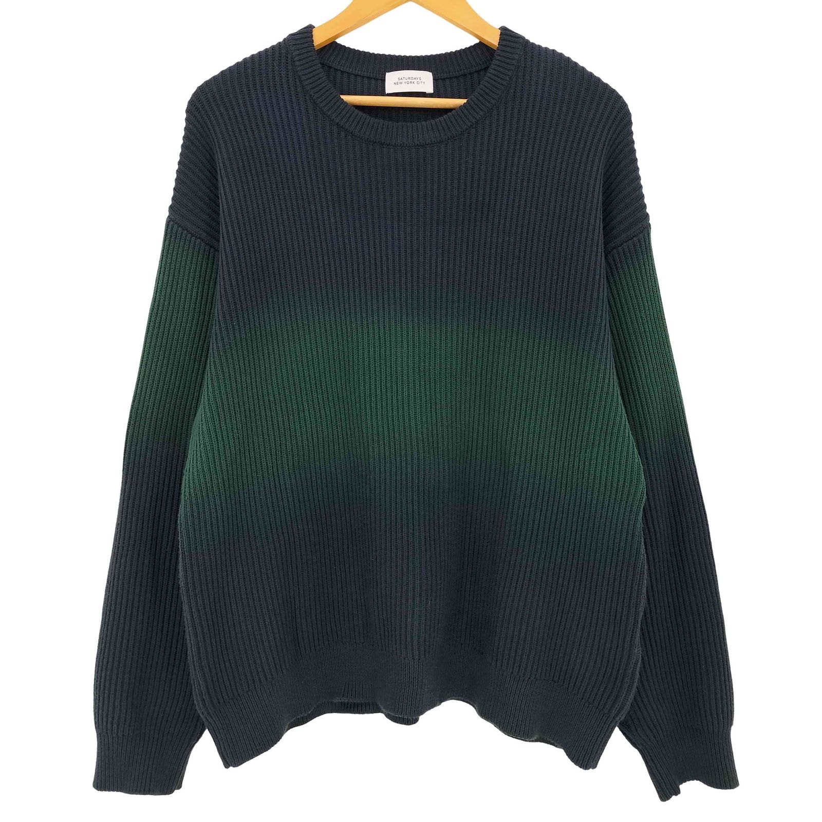 サタデーズニューヨークシティ Saturdays NYC COTTON CASHMERE STEP DYEING KNIT メンズ JPN M