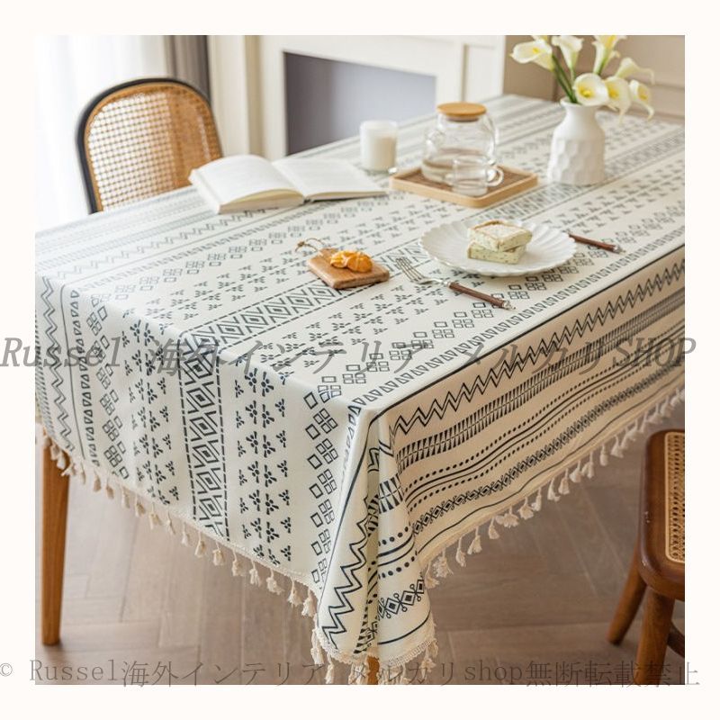 テーブル クロス 幾何学模様 ジグザグ デザイン 撥水 おしゃれ かわいい インテリア 北欧 モダン 120cm x 160cm 120cm x 180cm 防水 防塵 防油 食卓 マット カバー
