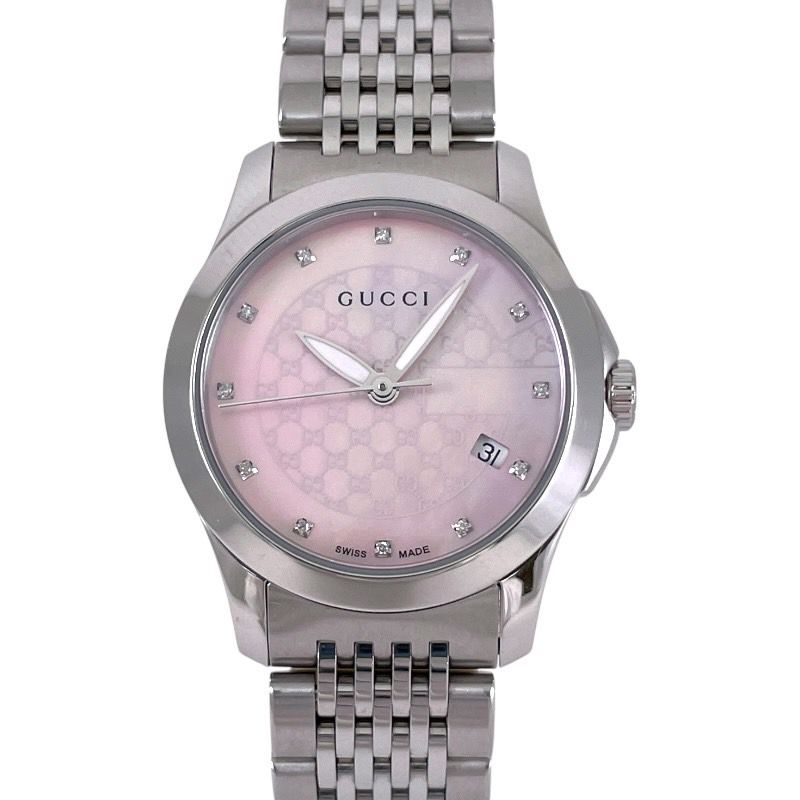 GUCCI】グッチ Gタイムレス 12PD 126.5 腕時計 ステンレス GUCCI】グッチ Gタイムレス 12PD 126.5 腕時計 ステンレス