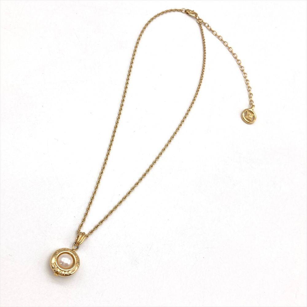 ジバンシー　ネックレス　パール　ゴールド　ビンテージ ジバンシー Givenchy ネックレス メタルg ゴールド フェイク