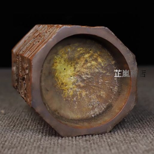 竹 彫刻 亭台楼閣筆箱 書道具 文房具 現代工芸品 美術品 置物 文房具