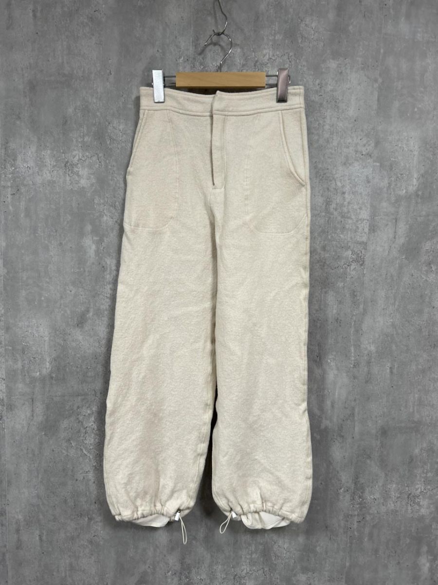 TODAYFUL トゥデイフル 12310703 ローストリングウールパンツ イージー パンツ sizeF|アイボリー ◆ ◎レディース
