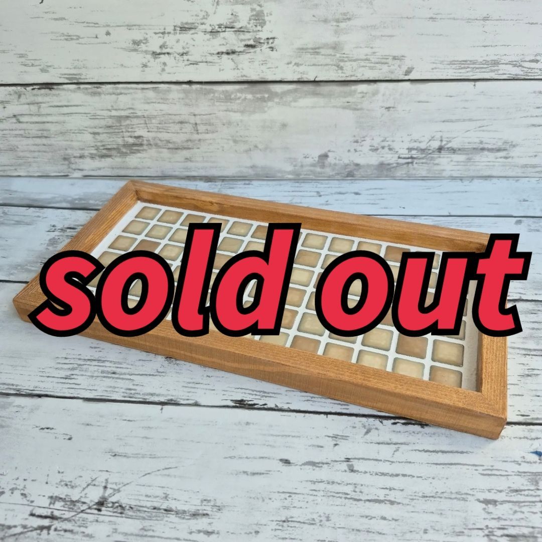 タイル 木製トレー ハンドメイドに