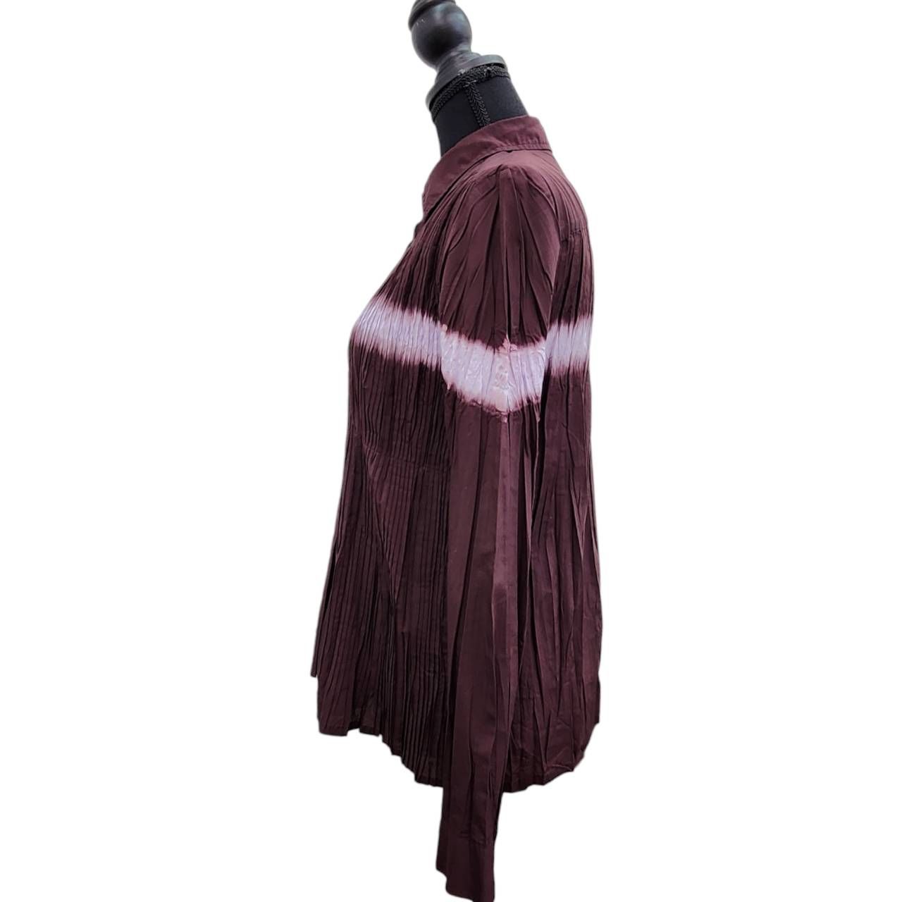 ISSEY MIYAKE FETE イッセイミヤケ フェット ブラウス シャツ パープル 