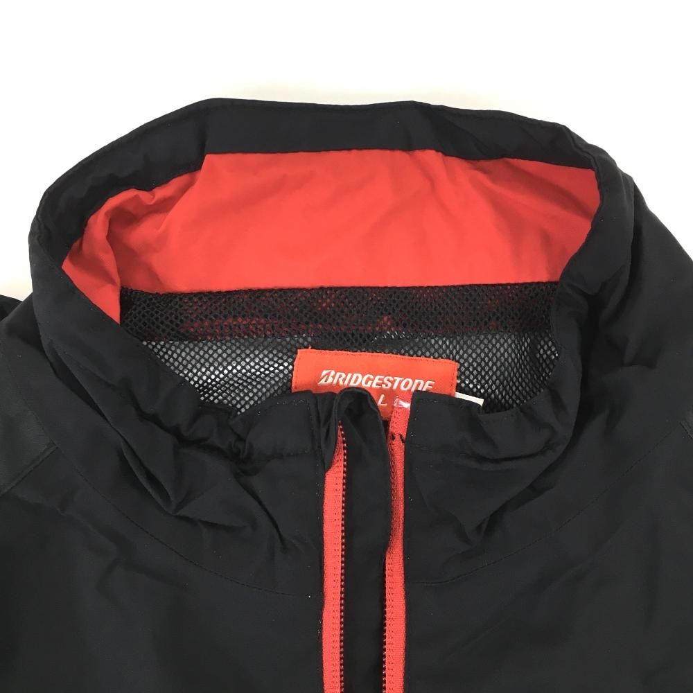 美品　ブリヂストンGolf rain wear 上下セット 黒/赤Mサイズ 2WAY スポーツ 美品 ブリヂストンGolf rain wear 上下セット 黒/赤Mサイズ