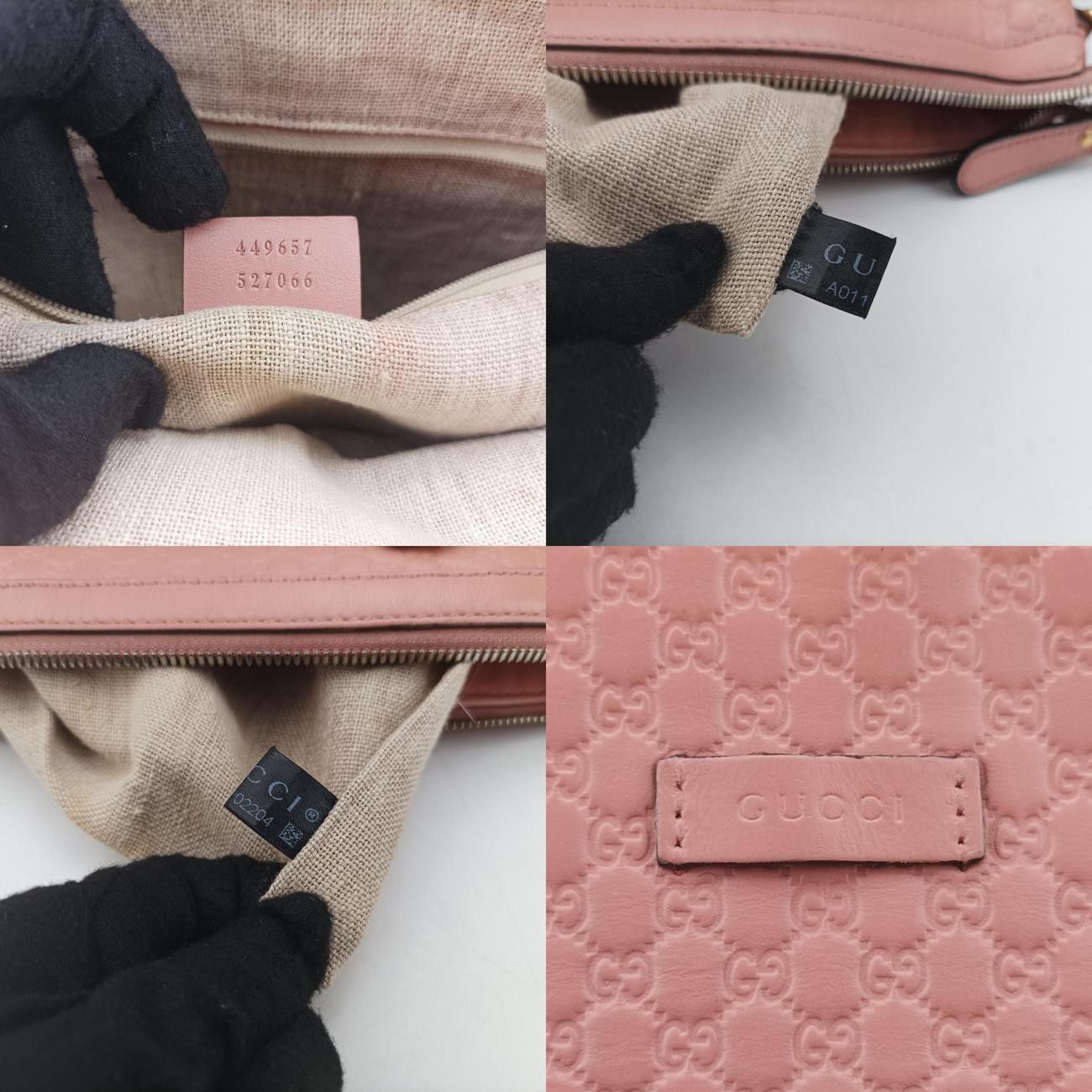 グッチGucciマイクログッチシマピンクレザー449657A011202504