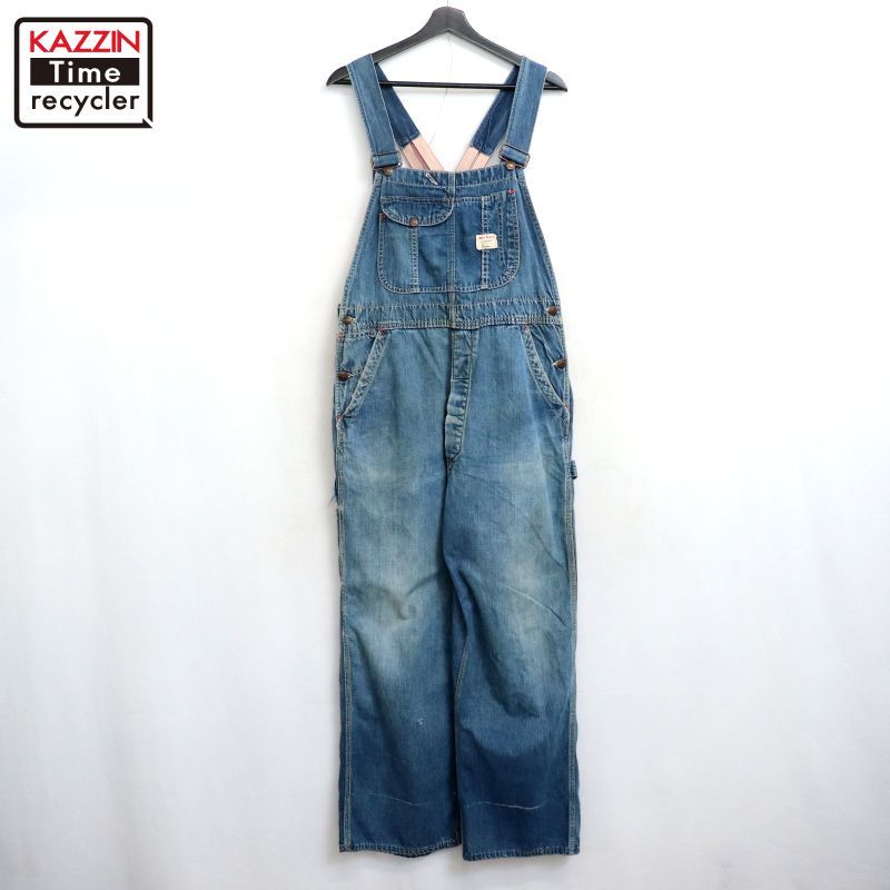 60s vintage BIGMAC ローバック デニム オーバーオール メンズ Sサイズ