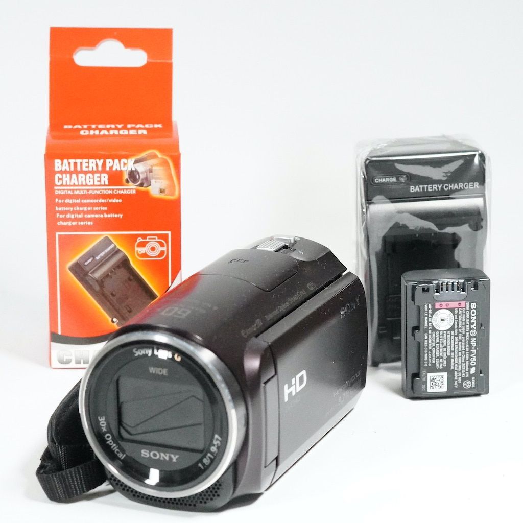 中古】SONY HDビデオカメラ Handycam HDR-PJ670 ボルドー