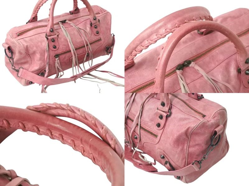 バレンシアガ BALENCIAGA ポンポン ピンク ゴールド 美品 レディース