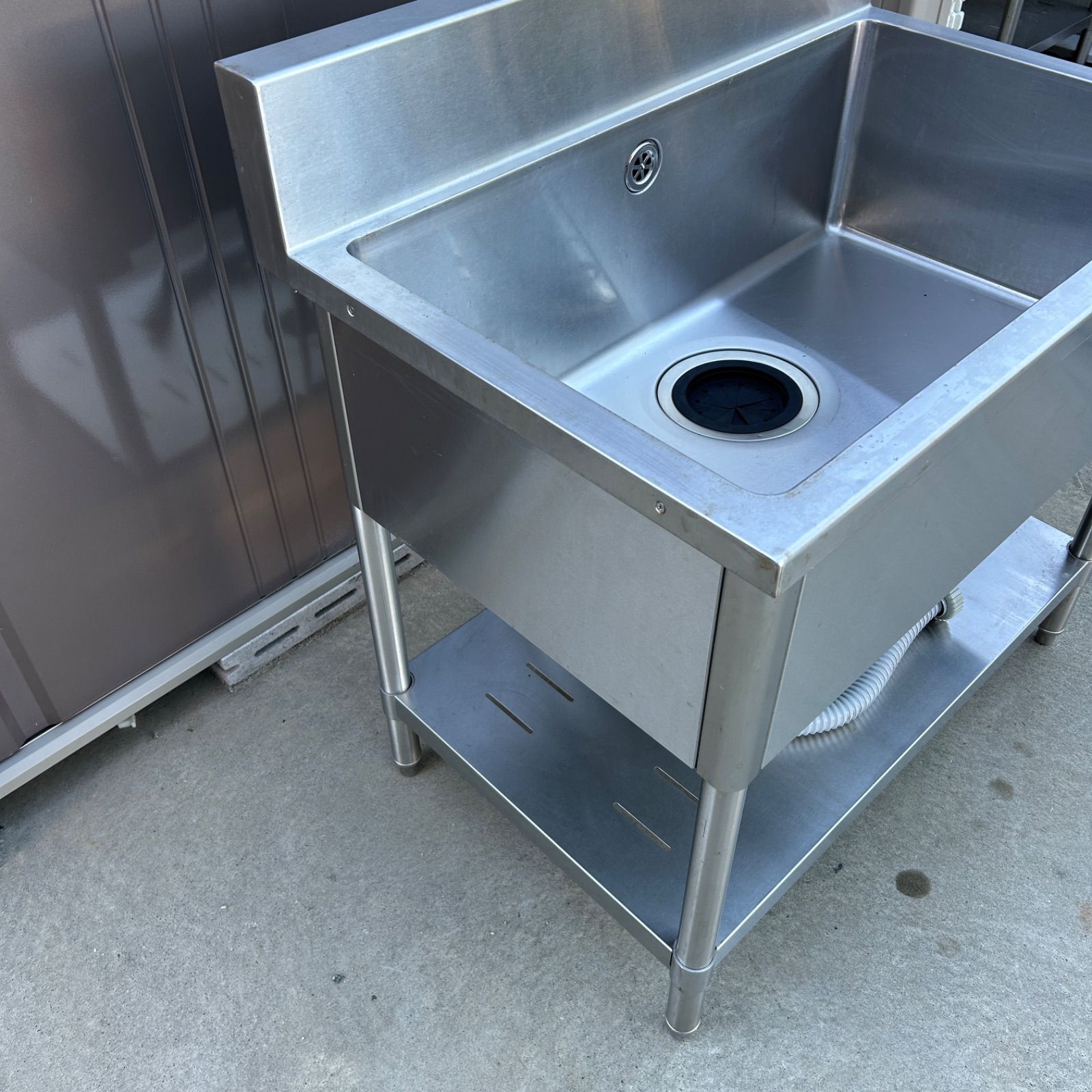 愛知県愛西市発 tanico タニコー 一槽式シンク TXA-1S-90 幅900m × 奥行600mm × 高さ800mm 蛇口付き 厨房機器 流し台 直接引取可 自社配送対応 ラクル厨房館