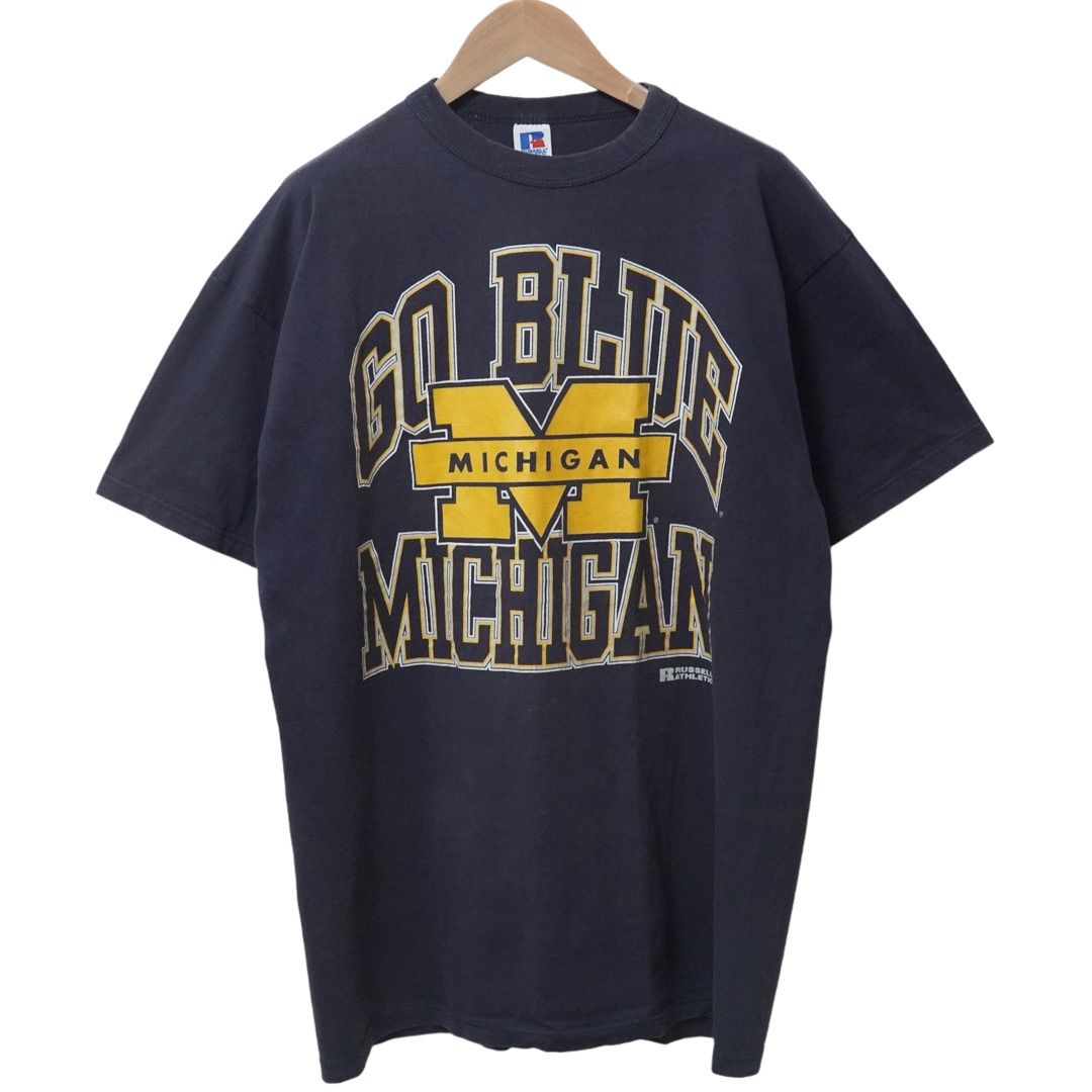 ラッセル Tシャツ L ネイビー 90s USA製 ラッセルアスレチック RUSSELL
