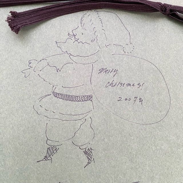 小澤摩純 Little Star Christmas（星を巡るサンタ）AP（作家保存）裏面