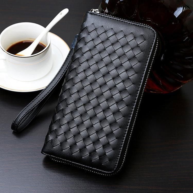 セカンドバッグ メンズ 財布 クラッチバッグ メンズ バッグ 鞄編み込み長財布 さいふ レザー 多機能 大容量 ビジネス カジュアル 通勤  sou