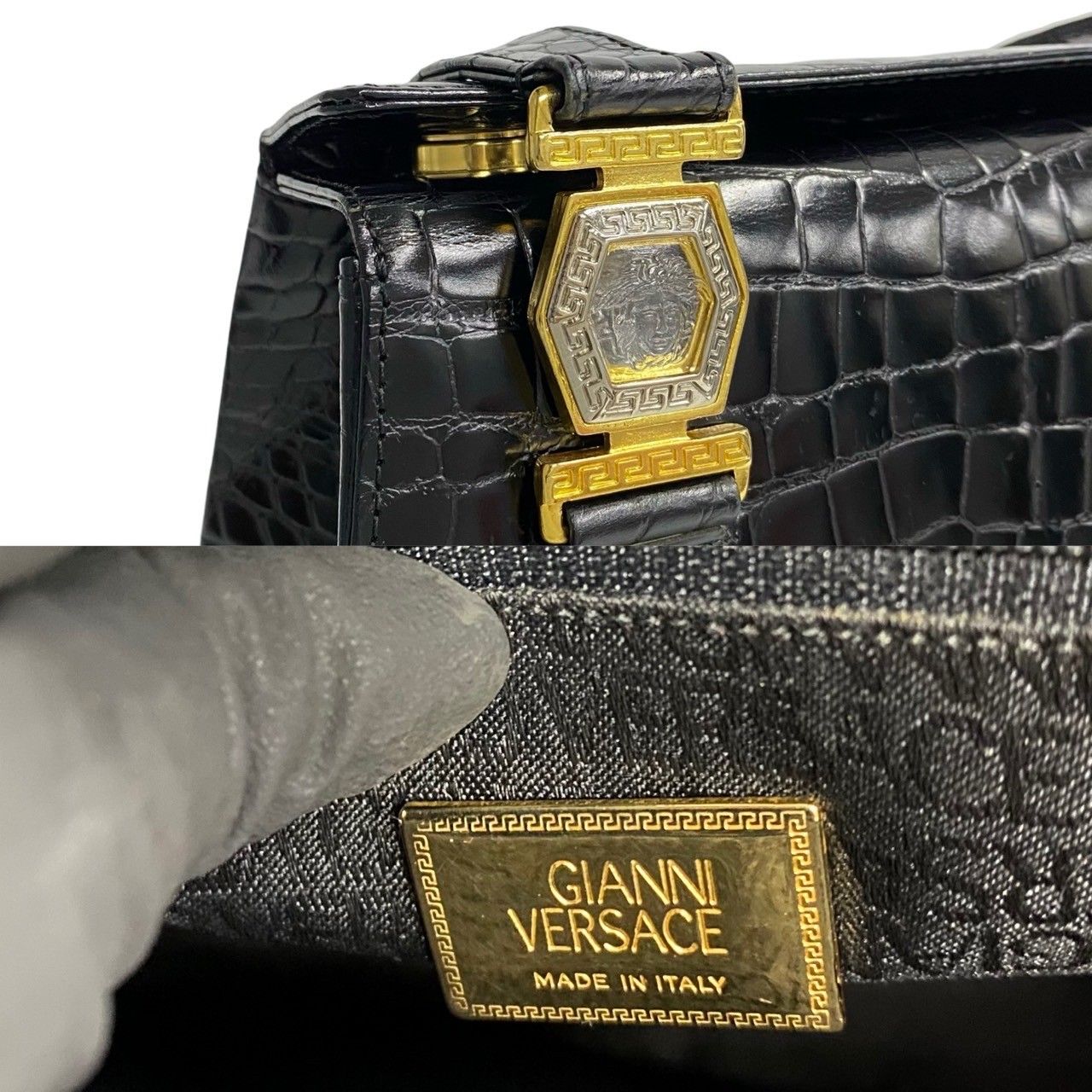 ほぼ未使用 希少品 VERSACE ヴェルサーチ メデューサ モチーフ 金具 