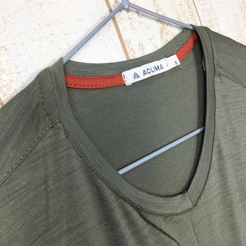 MENs S アクリマ ライトウール Tシャツ Vネック LIGHT WOOL T