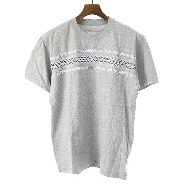 sacai サカイ 18ss 刺繍カットソー sacai（サカイ）Tシャツ・カットソー 黒 サイズ:1(S位