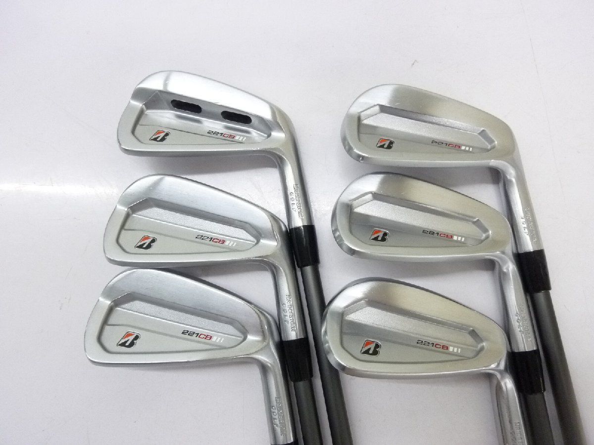 中古品 ブリヂストン 221CBアイアン 5-Pw 6本 TENSEI BS Black 80i S