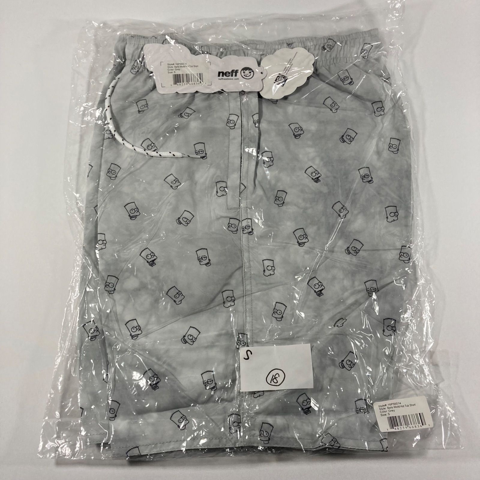 NEFF サーフパンツ 水着 S グレー 街着 リゾート対応 M128