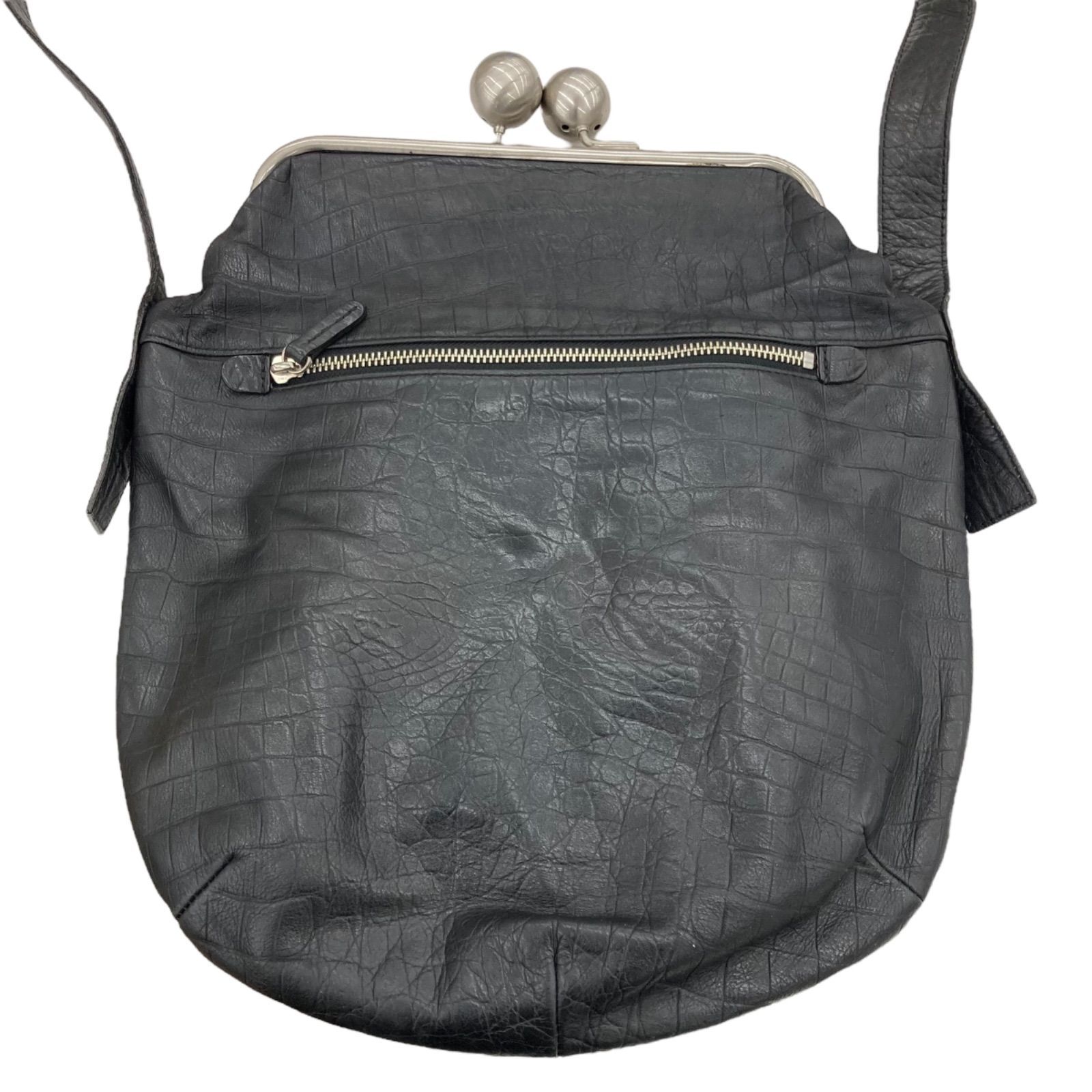 kawakawaがま口バッグブラック