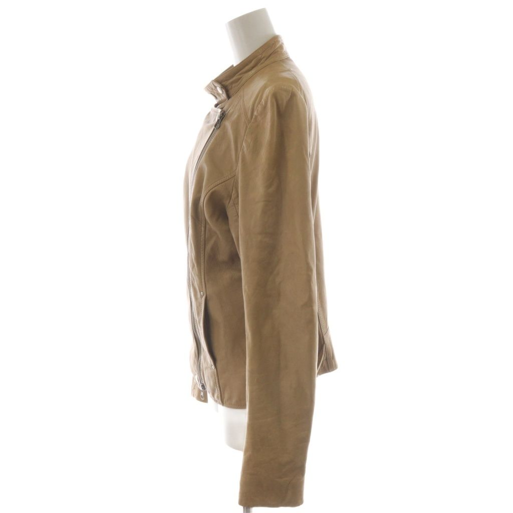 バーニーズニューヨーク レザージャケット ロング 38 黒 ブラック