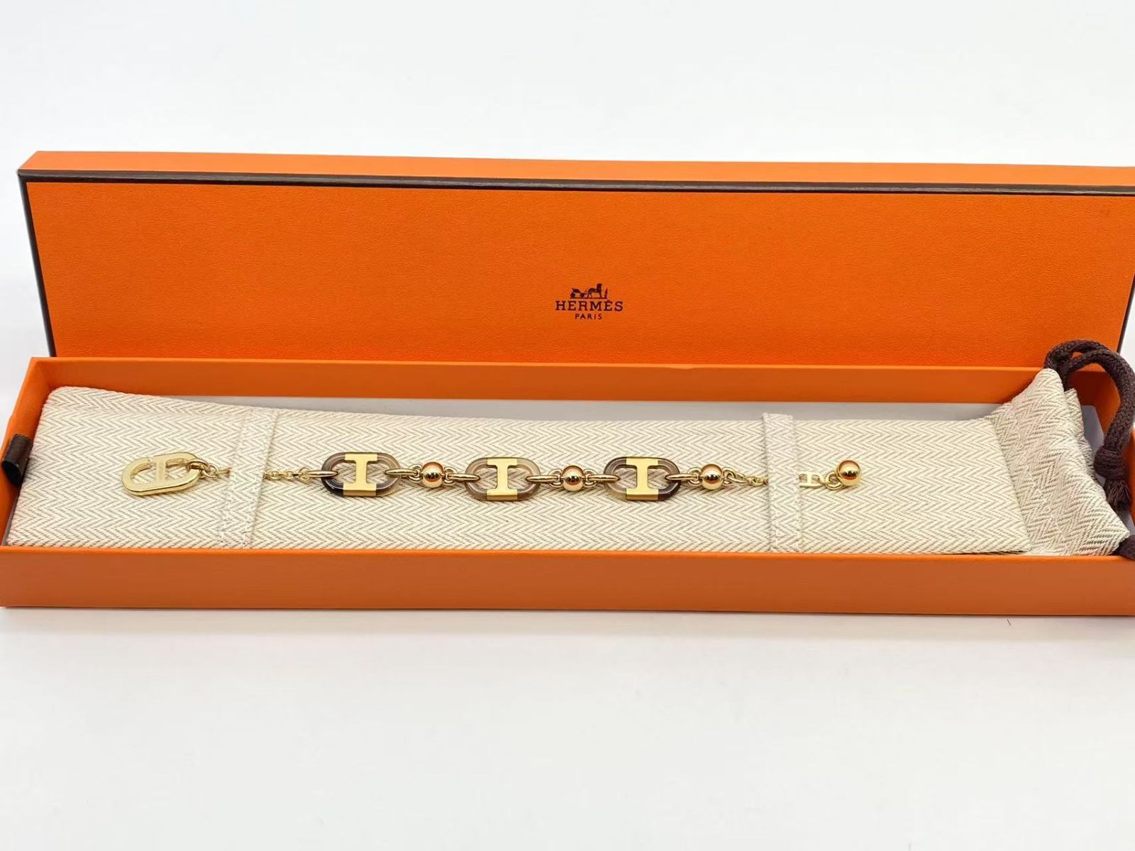エルメス HERMES エルメス・シュル・メール ブレスレット PM T3 エルメス ブレスレット シュル・メール PM バッファローホーン