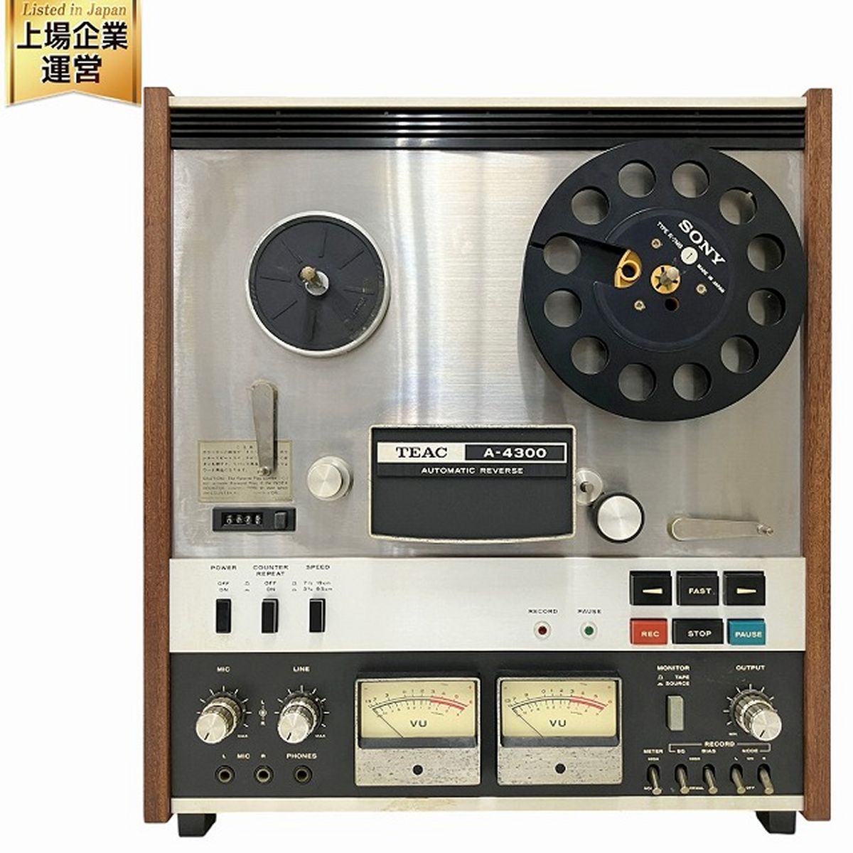 TEAC A-4300 AUTOMATIC REVERSE オープンリールデッキ オーディオ機器 ジャンク O9376669 - メルカリ