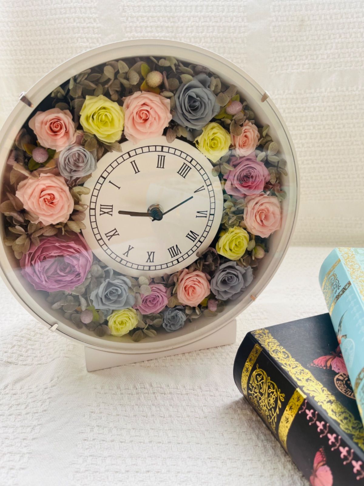 公式 プリザーブドフラワーアレンジ 花時計 楽天市場】プリザーブド