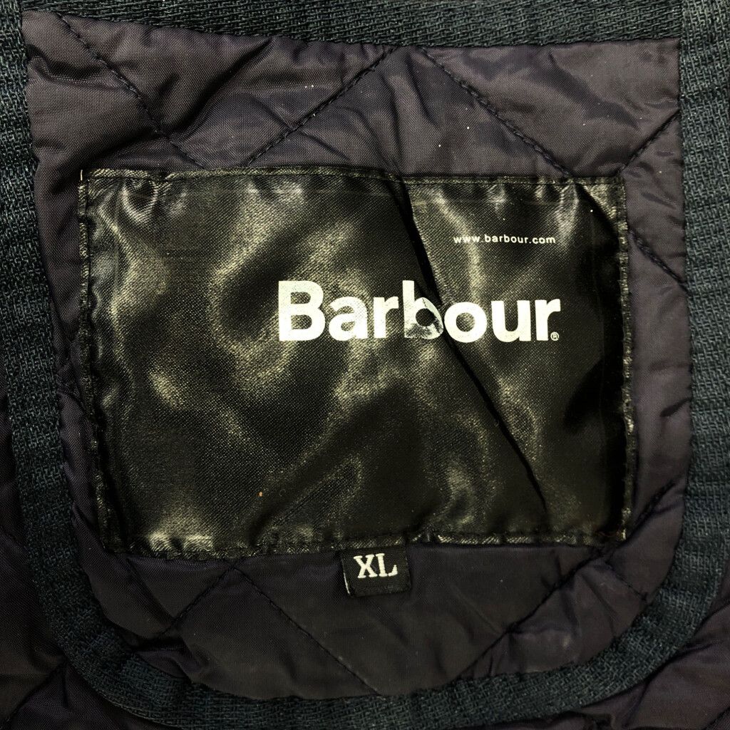 Barbour バブアー リデスデイル キルティングジャケット 刺繍  ユーロ  ヨーロッパ ネイビー (メンズ XL)   P4273