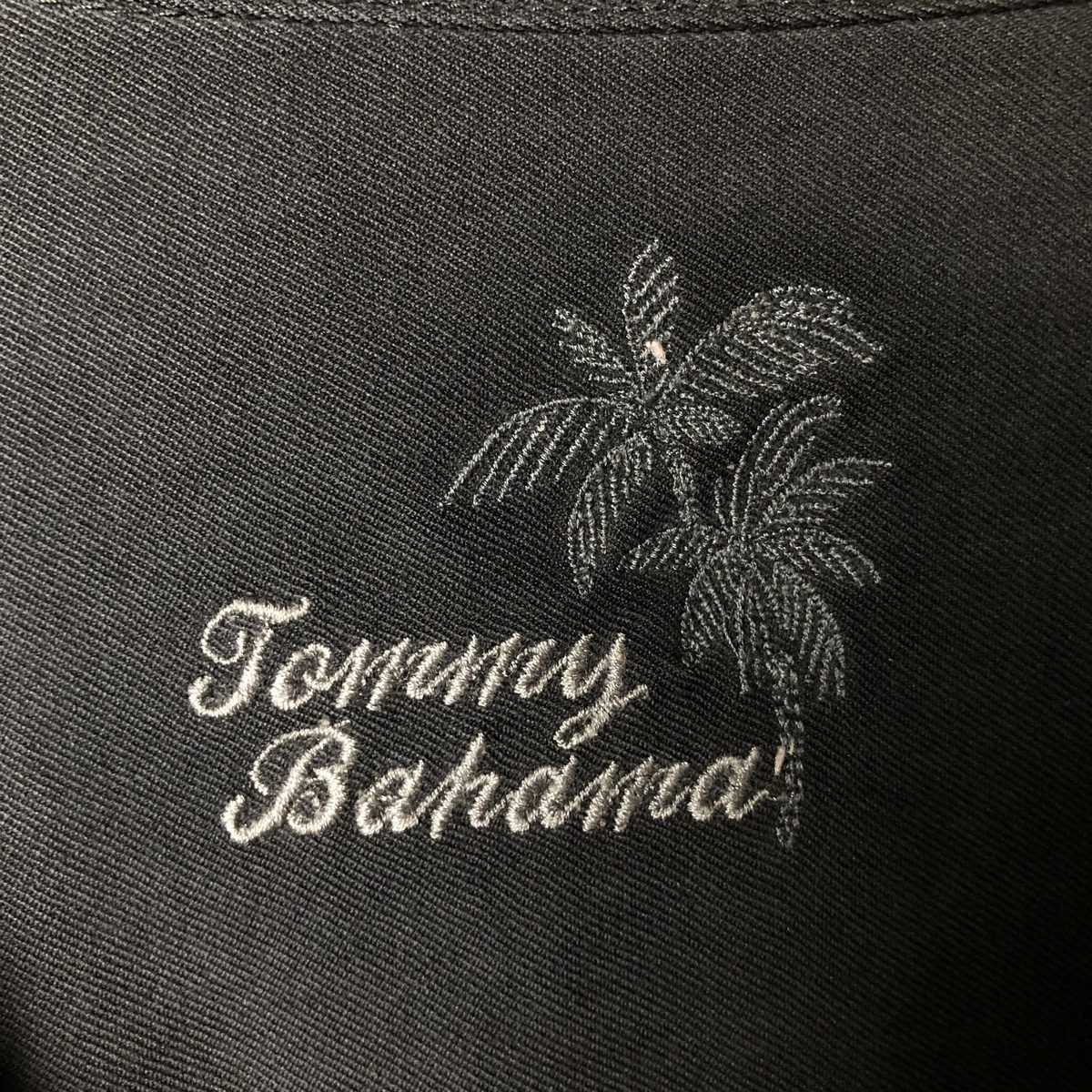 ✨オープンカラー&ボックスシルエット✨トミーバハマ★半袖シャツ★XL★シルク Tommy Bahama オープンカラー シルク シャツ 半袖 ブラック XL