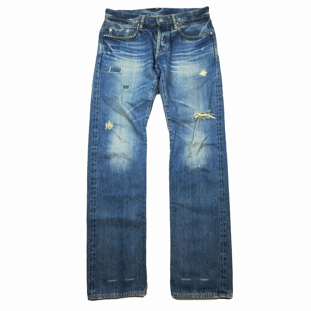 HYSTERICGLAMOUR セルビッチスタッズデニムパンツ HYSTERIC GLAMOUR / ヒステリックグラマー | ダメージ加工