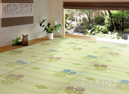 洗えるい草風カーペット
