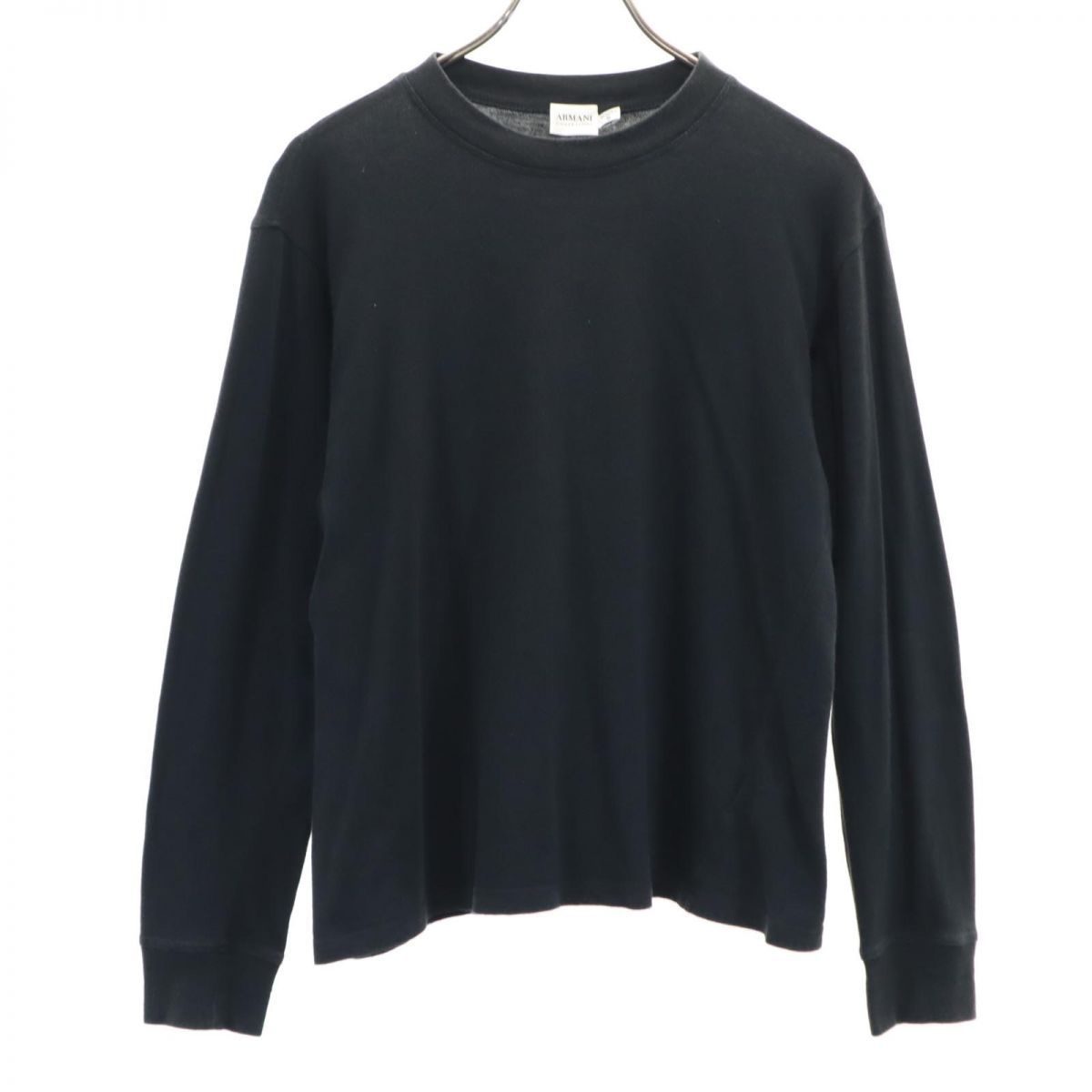 アルマーニコレッツォーニ 長袖 Tシャツ S ブラック系 ARMANI