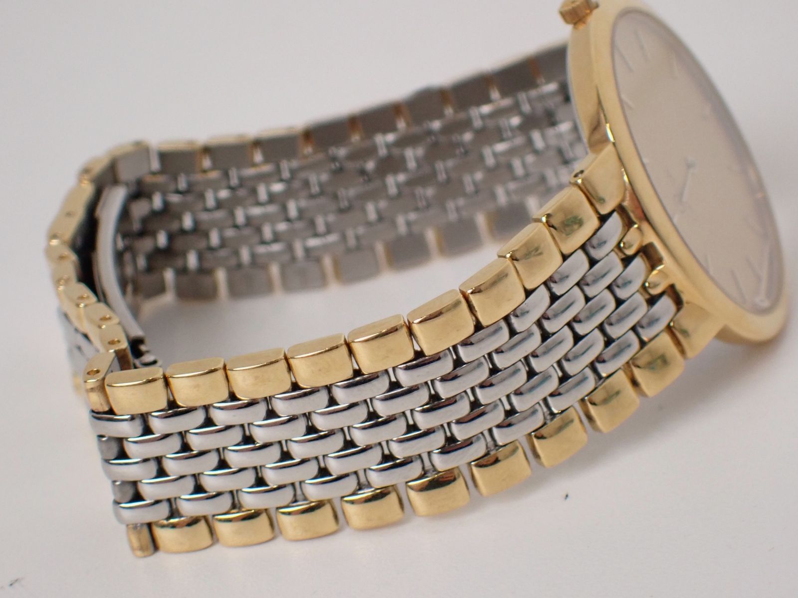 ジャンク 品　不動品 OMEGA現状 デビル 金メッキ クォーツ OMEGA オメガ デビル クォーツ メンズ _742479 : CLOSER Yahoo