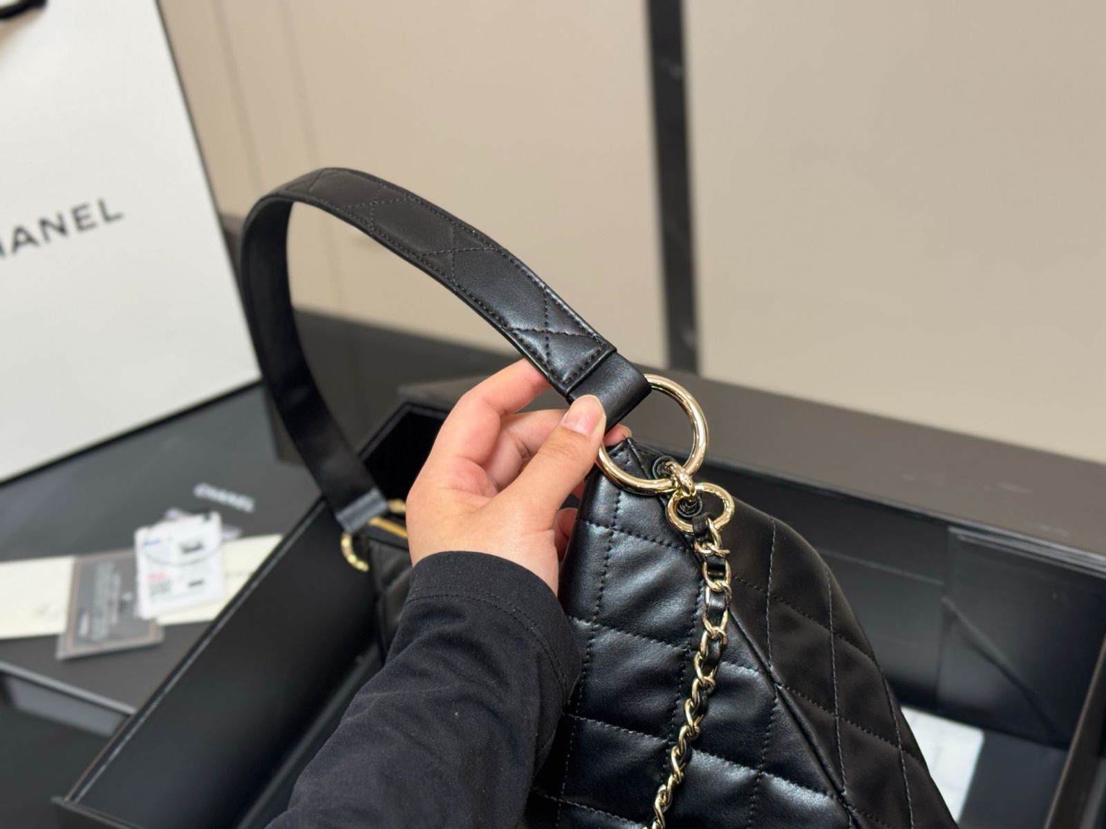 【入荷極小】CHANEL メティエダール限定 ホーボーバック ウール org.jpg