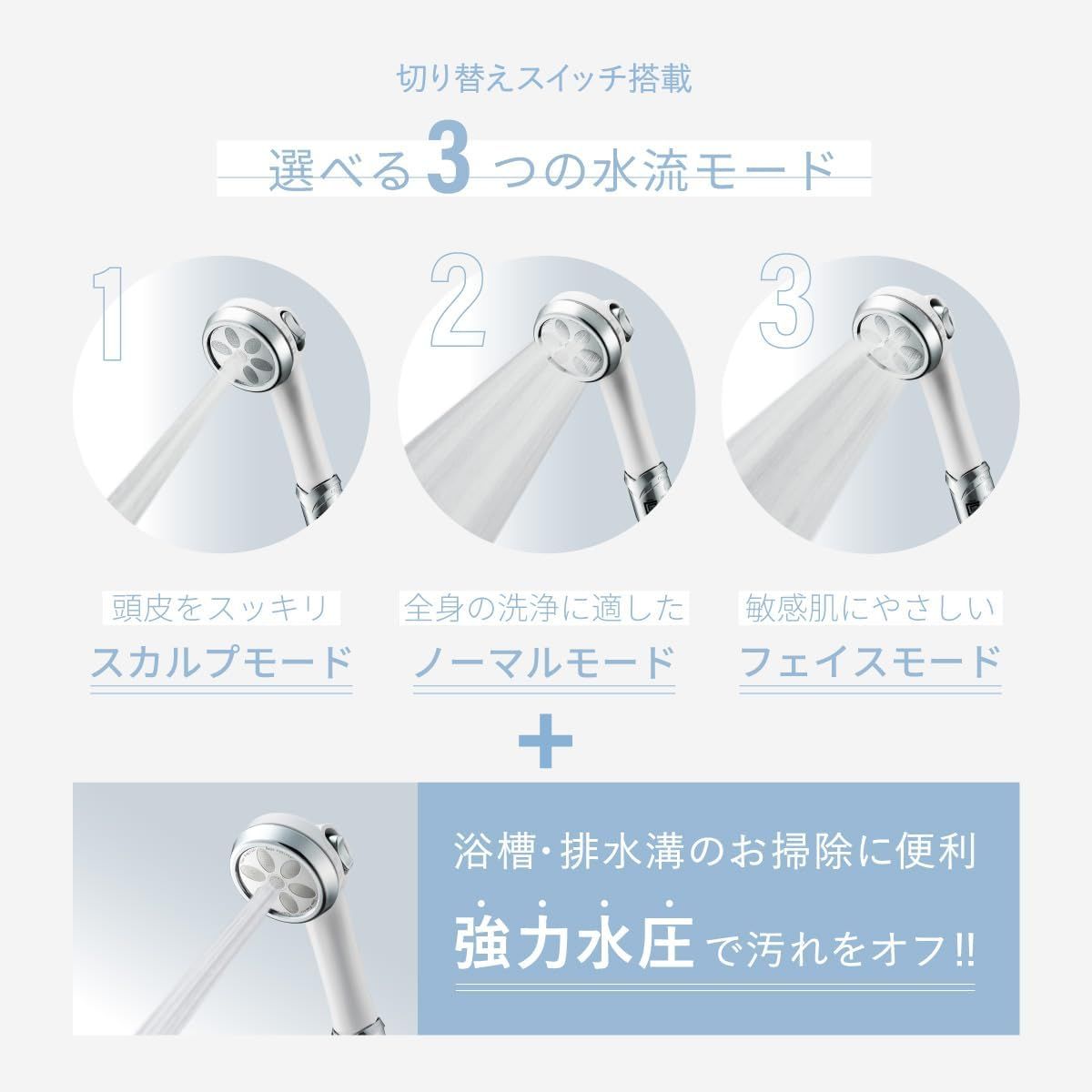 ナノバブル数12億個以上】ナノフェミラスプラス シャワーヘッド